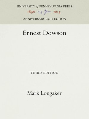 cover image of Ernest Dowson
